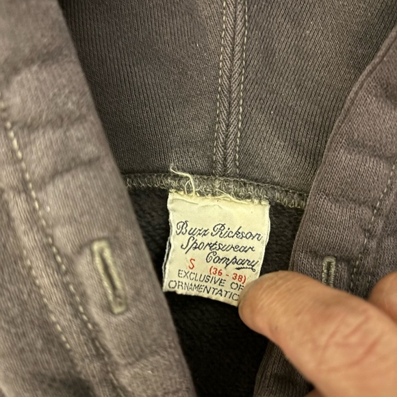 Buzz Rickson Zip Up D-Pocket Hoodie - Picture 4 of 4